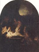 REMBRANDT Harmenszoon van Rijn The Entombent of Christ oil on canvas